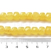 Natural Quartz Imitation Yellow Agate Beads Strands G-C179-B12-01-5