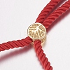 Nylon Twisted Cord Bracelet Making X-MAK-F019-01G-2