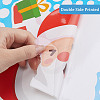 Gorgecraft 8 Sheets 8 Styles Christmas Themed PVC Static Stickers STIC-GF0001-15-6