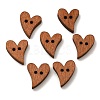 Heart Shaped Paint Buttons  NNA1136-1