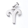 Non-Tarnish 304 Stainless Steel Pendants STAS-L210-06C-P-1