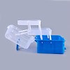 Portable Plastic Three-storey Multifunctional Storage Box CON-WH0064-G01-3