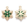 Christmas Brass Glass Pendants KK-R111-009-A01-2
