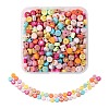 5 Style Opaque Mixed Color Acrylic Beads MACR-FS0001-13-1