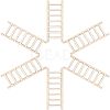 Ladder Unfinished Wooden Ornaments WOOD-WH0100-31-1