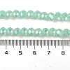 Baking Electroplate Glass Beads Strands DGLA-A039-J6MM-B07-4