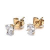 304 Stainless Steel Rhinestone Jewelry Sets SJEW-H301-19G-5
