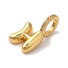 Brass Micro Pave Cubic Zirconia Pendants KK-K345-13H-G-2