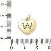 Brass Micro Pave Clear Cubic Zirconia Pendants KK-D229-01G-23-3