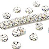 Brass Rhinestone Spacer Beads RB-A014-L8mm-28S-1