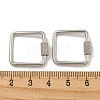 Non-Tarnish 304 Stainless Steel Screw Carabiner Lock Charms STAS-C092-04A-P-3