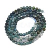 Natural Blue Tourmaline Beads Strands G-G294-A02-3mm-01-3