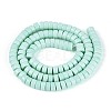 Opaque Solid Color Glass Beads Strands GLAA-N026-3x6mm-14-2