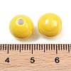 Glazed Porcelain Round Beads X-PORC-S489-10mm-10-3