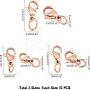 304 Stainless Steel Lobster Claw Clasps STAS-UN0019-73RG-4