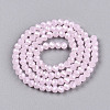 Electroplate Glass Beads Strands EGLA-A044-J4mm-A02-4