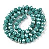 Electroplate Glass Beads Strands EGLA-A044-P8mm-B31-3