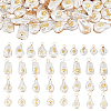 16 Sets 8 Styles ABS Plastic Imitation Pearl Pendants PALLOY-GA0004-13-1