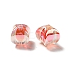 Two Tone UV Plating Rainbow Iridescent Acrylic Beads TACR-D010-04F-2