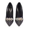 2 Pairs 2 Colors Detachable Flower Shoe Decoration AJEW-HY0001-15-7