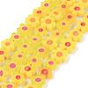 Handmade Millefiori Glass Bead Strands LAMP-J035-6mm-06-1