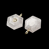 Natural Quartz Crystal Pendants G-P588-02G-11-2
