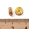 Brass Grade A Rhinestone Spacer Beads RSB036NF-07G-2
