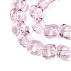 Electroplate Glass Beads Strands EGLA-N012-07F-3