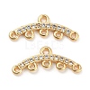 Brass Micro Cubic Zirconia Chandelier Components Links LS-KK-Q789-46G-1