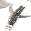 Braided Imitation Leather Crod Multi-strand Bracelets for Women PW-WGA1EC1-01-2