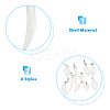 10Pcs 5 Style Natural Trochid Shell/Trochus Shell Pendants SSHEL-FH0001-18-4