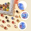 32Pcs 7 Colors Handmade Gold Sand Lampwork Beads LAMP-FS0001-30-2