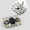 Alloy Glass Detachable Shoe Buckle Clips FIND-WH0423-73P-02-4