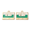 Alloy Enamel Pendants ENAM-O001-11K-G-1