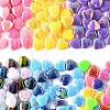 200Pcs 2 Colors ABS Plastic Beads KY-FS0001-42B-2