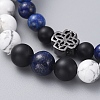 Stretch Bracelet Sets BJEW-JB05027-02-3