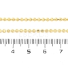 Brass Rondelle Link Chain Necklaces for Women X-NJEW-K282-04G-5