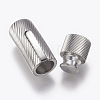 Tarnish Resistant 304 Stainless Steel Bayonet Clasps STAS-O114-042B-P-4