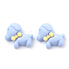 Opaque Resin Puppy Cabochons X-CRES-S304-63-2
