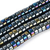 AB Color Plated Opaque Glass Beads Strands GLAA-T026-3x6mm-P16-1