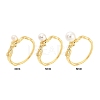 Brass Finger Ring Settings LS-KK-G518-05G-4