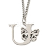 201 Stainless Steel Necklaces NJEW-Q336-01U-P-1