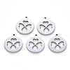 Non-Tarnish 201 Stainless Steel Pendants STAS-N092-12-1