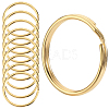 60Pcs Iron Plated Nickle Keychain Rings FIND-SP0003-35G-1