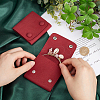 2Pcs Microfiber Cloth Jewelry Storage Bags with Brass Button ABAG-BBC0001-17A-01-3