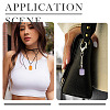 12Pcs 12 Colors Cat Eye Pendants CE-TA0001-04-8