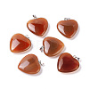 Natural Carnelian Pendants X-G-G956-B52-FF-1