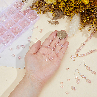 630Pcs 15 Styles Electroplate Glass Beads EGLA-PA0001-35-1