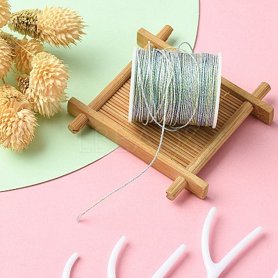 17M Rainbow Color Polyester Sewing Metallic Thread OCOR-E026-08C-1