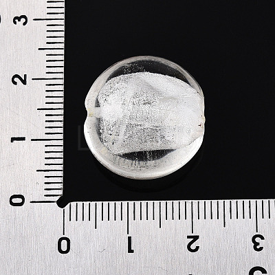 Handmade Silver Foil Glass Beads SLF20mmY-07-1